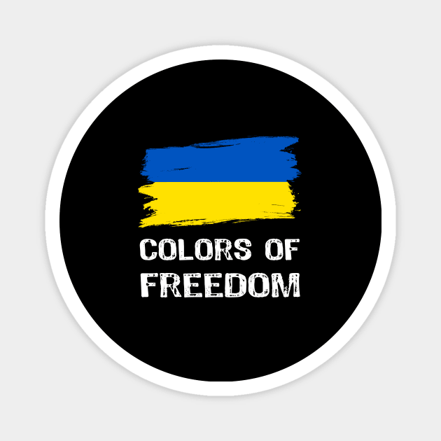 Colors of Freedom - Ukrainian Patriotic Magnet by Yasna